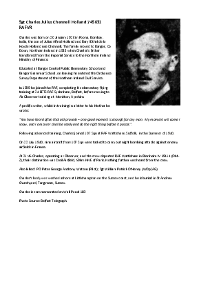A preview of a PDF biography for Holland, Charles Julius
